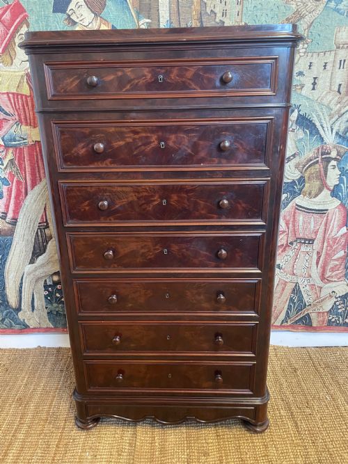 Tall Narrow Chest of Drawers / Semainier