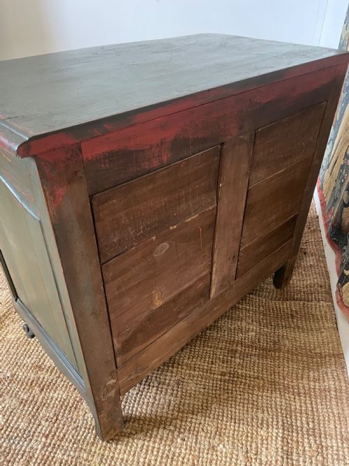 PAINTED FRENCH COMMODE CHEST OF DRAWERS - ADDITIONAL PHOTO 10