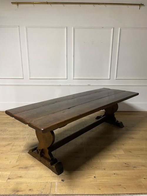 19th Century Oak Refectory Table / Farmhouse Table