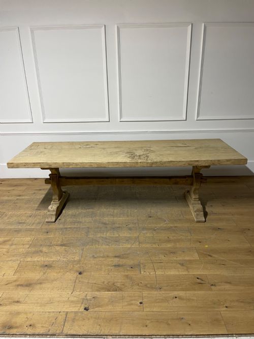 Single Planked Oak Farmhouse Table / Refectory Table 2.5 Meters