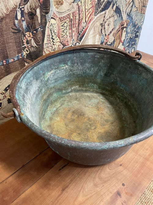 19TH CENTURY COPPER LOG BIN GARDEN PLANTER - ADDITIONAL PHOTO 3