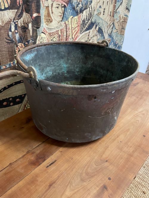 19TH CENTURY COPPER LOG BIN GARDEN PLANTER - ADDITIONAL PHOTO 4
