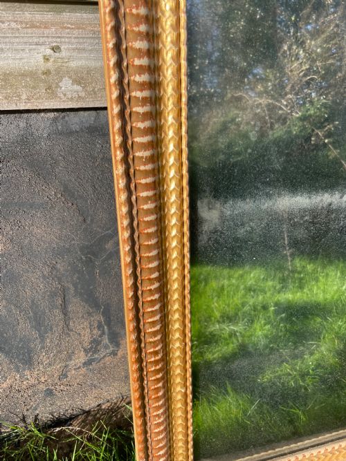 19TH CENTURY NEAT SIZED ARCHED TOPPED WALL MIRROR - ADDITIONAL PHOTO 8