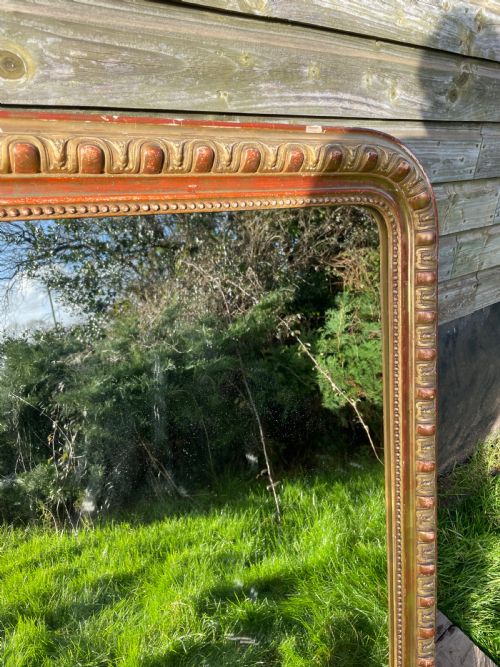 19TH CENTURY GILDED ARCHED TOPPED MIRORR 43X305 - ADDITIONAL PHOTO 2