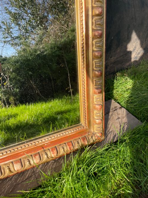 19TH CENTURY GILDED ARCHED TOPPED MIRORR 43X305 - ADDITIONAL PHOTO 4