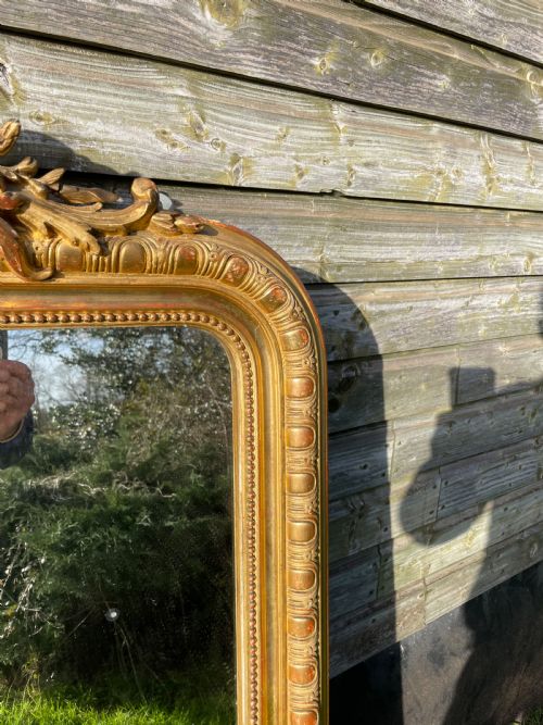 19TH CENTURY GILDED OVER MANTLE - ADDITIONAL PHOTO 9