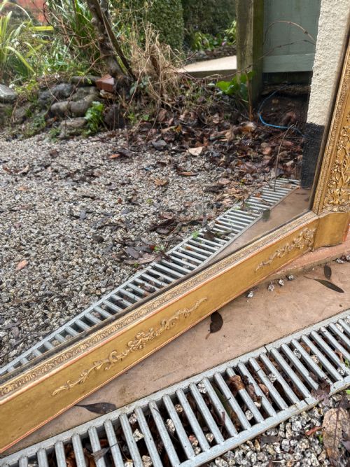 LARGE EARLY 19TH CENTURY EMPIRE STYLE OVER MANTLE MIRROR - ADDITIONAL PHOTO 6