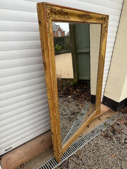 LARGE EARLY 19TH CENTURY EMPIRE STYLE OVER MANTLE MIRROR - ADDITIONAL PHOTO 10
