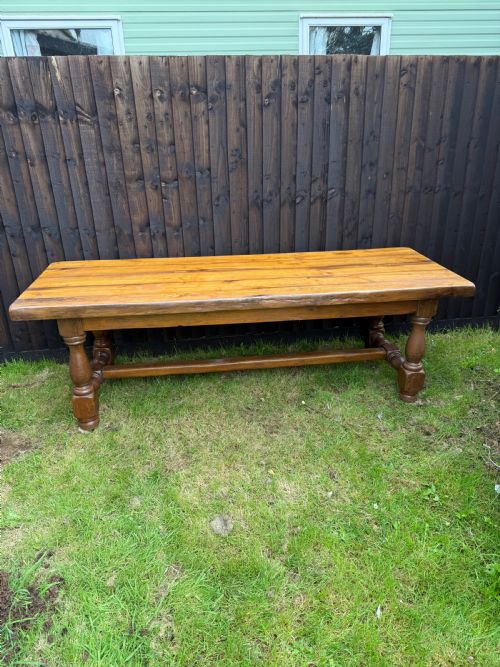 Large Oak Farmhouse Table / Refectory Table