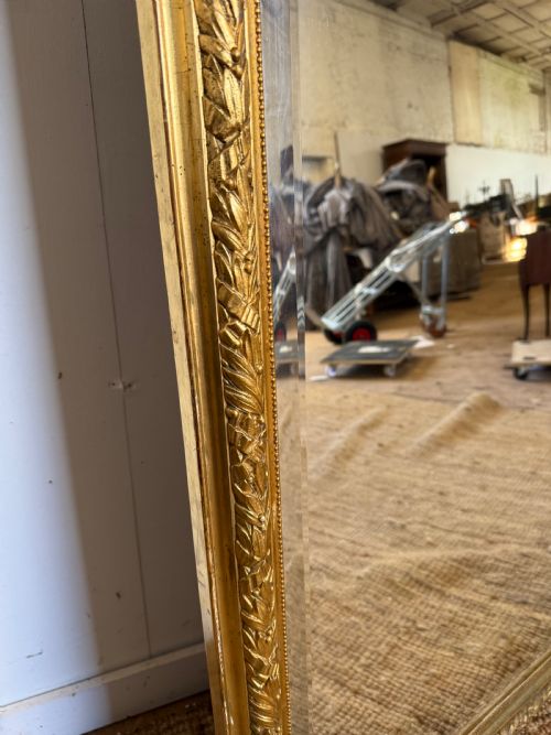 LATE 19TH CENTURY ARCHED TOP GILT MIRROR 148CMS X 90CMS - ADDITIONAL PHOTO 8