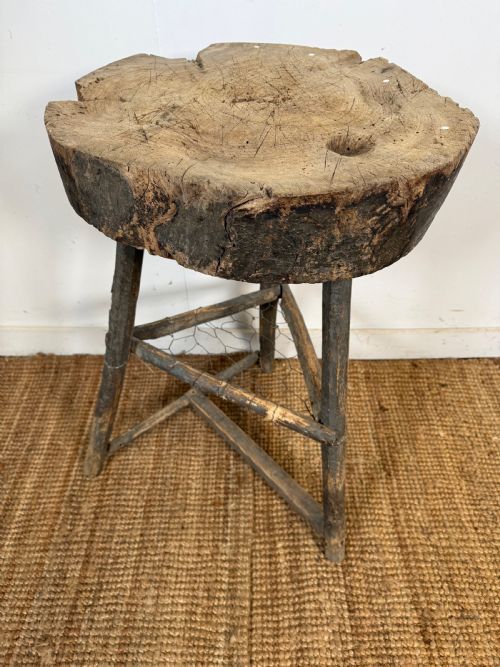 RUSTIC CHOPPING BLOCK BUTCHERS BLOCK - ADDITIONAL PHOTO 7
