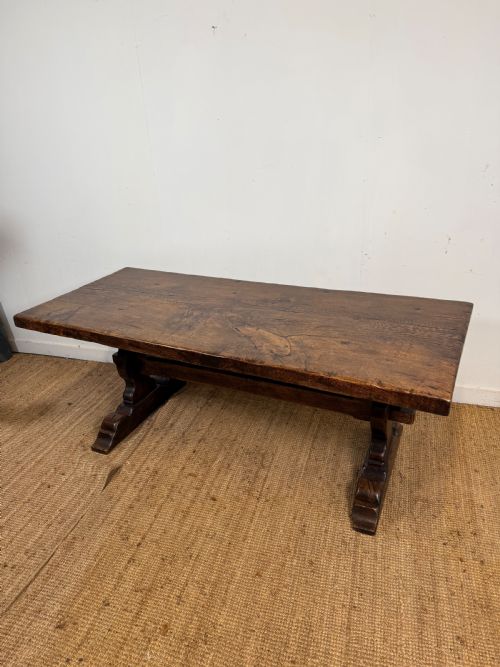 2 Meter Long Oak Refectory Table