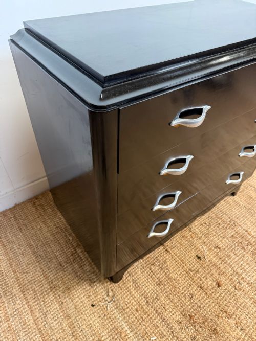 20TH CENTURY FRENCH ART DECO EBONISED COMMODE - ADDITIONAL PHOTO 9