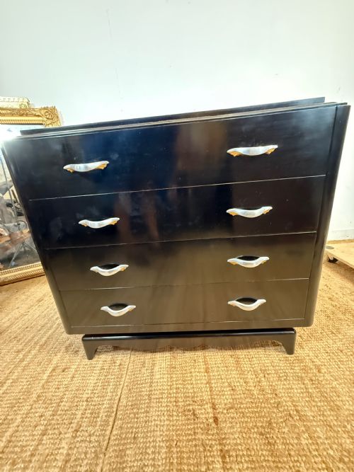 20TH CENTURY FRENCH ART DECO EBONISED COMMODE - ADDITIONAL PHOTO 13