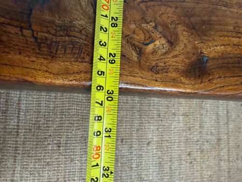 19TH CENTURY ELM FARMHOUSE TABLE - ADDITIONAL PHOTO 14