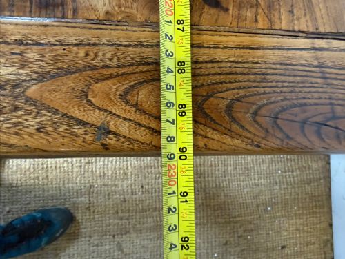 19TH CENTURY ELM FARMHOUSE TABLE - ADDITIONAL PHOTO 15