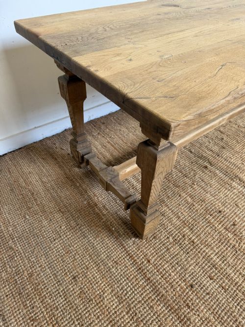 SCRUBBED OAK REFECTORY TABLE - ADDITIONAL PHOTO 8