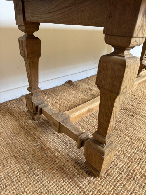 SCRUBBED OAK REFECTORY TABLE - ADDITIONAL PHOTO 9