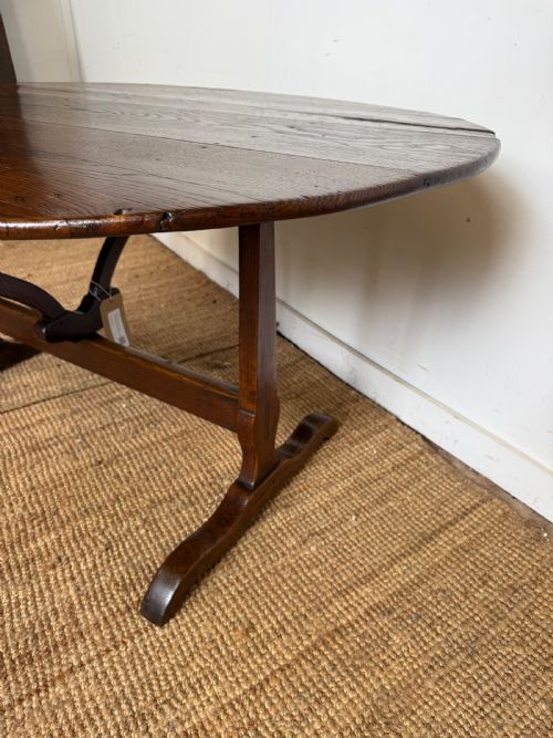 LARGE 19TH CENTURY OAK VENDANGE TABLE - ADDITIONAL PHOTO 3