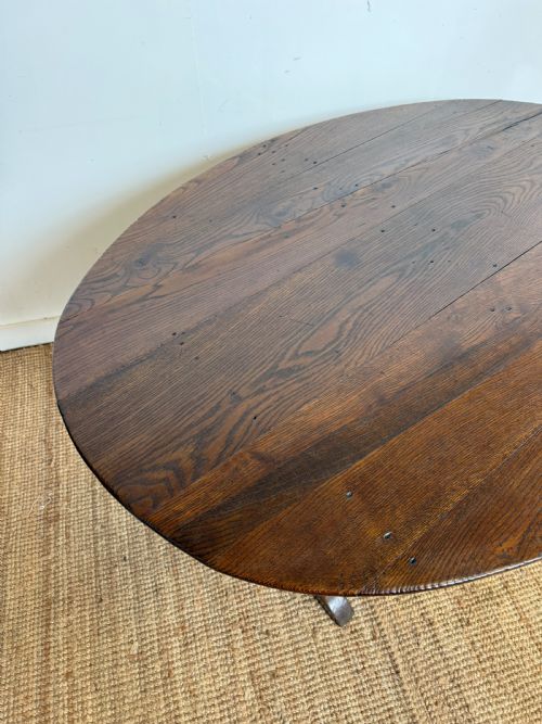 LARGE 19TH CENTURY OAK VENDANGE TABLE - ADDITIONAL PHOTO 11