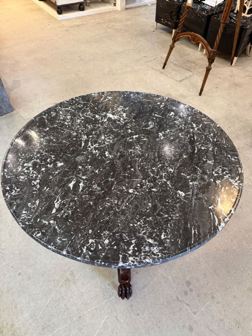 19TH CENTURY MARBLE TOPPED CENTRE TABLE GUERIDON - ADDITIONAL PHOTO 8