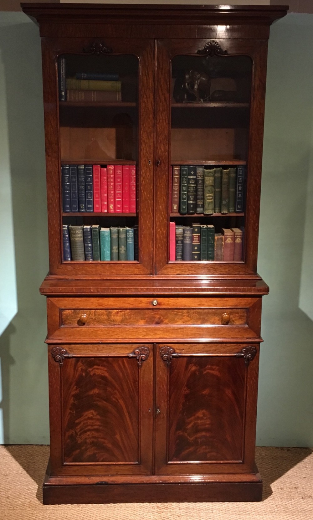 William IV secretaire bookcase 