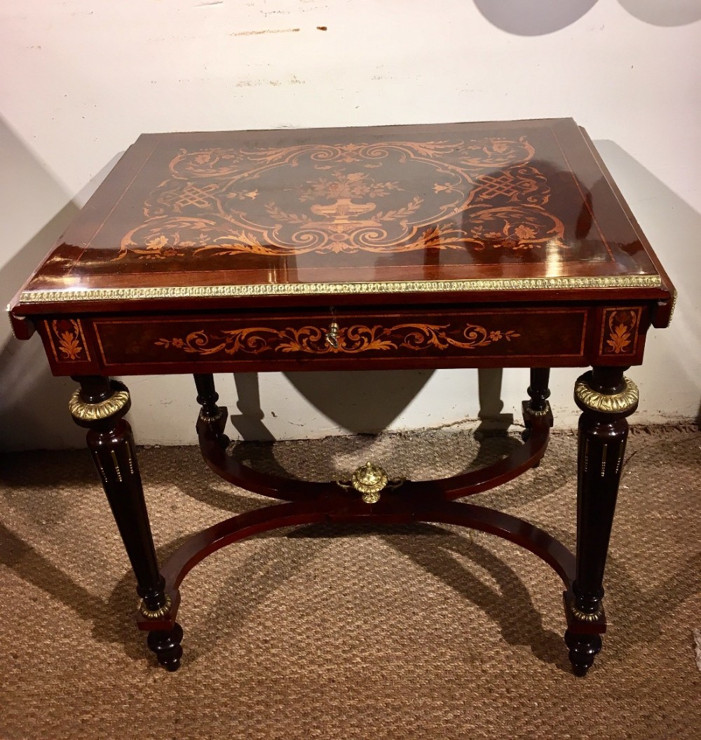 Napoleon III inlaid sofa table 