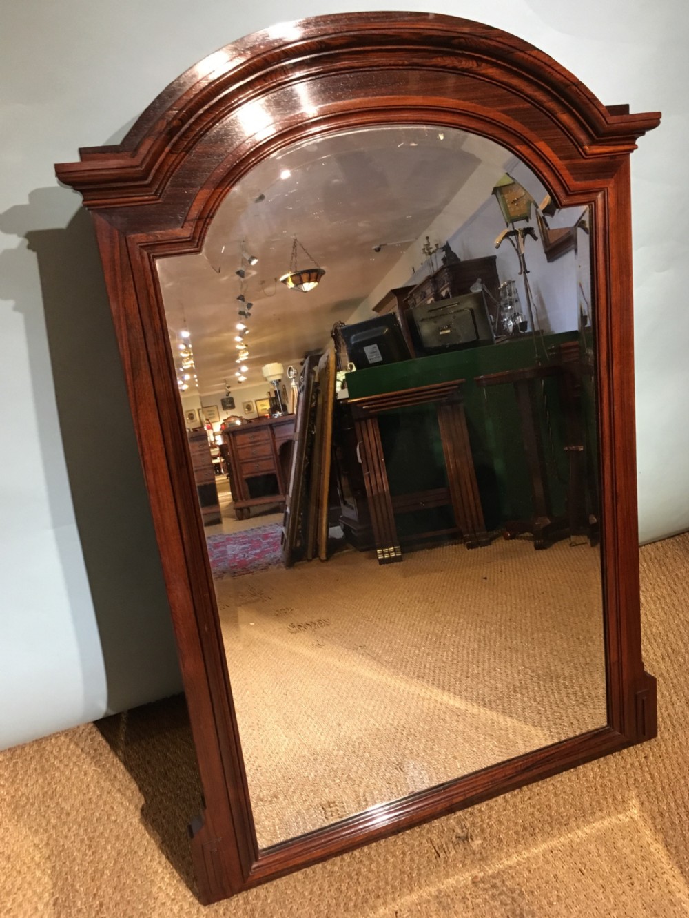 Antique rosewood mirror 