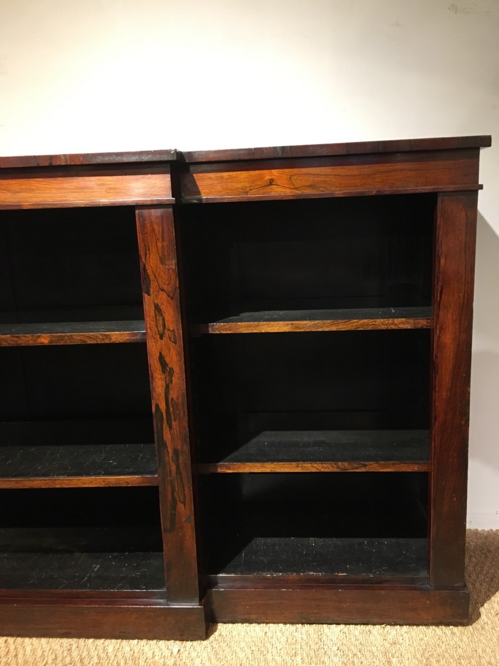 Georgian rosewood breakfront bookcase  View V