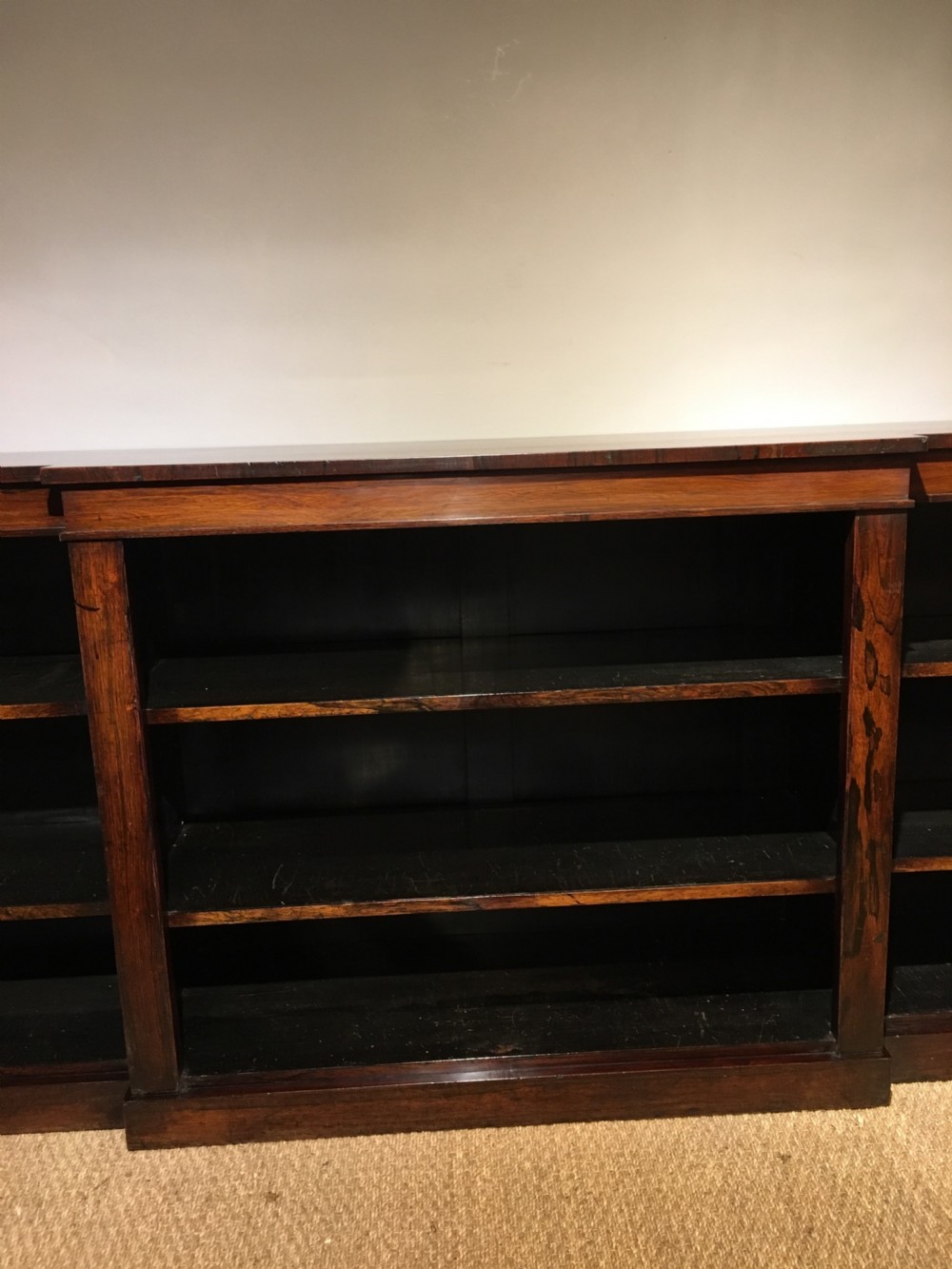 Georgian rosewood breakfront bookcase  View VI