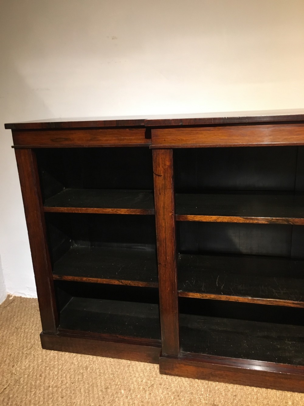 Georgian rosewood breakfront bookcase  View VII