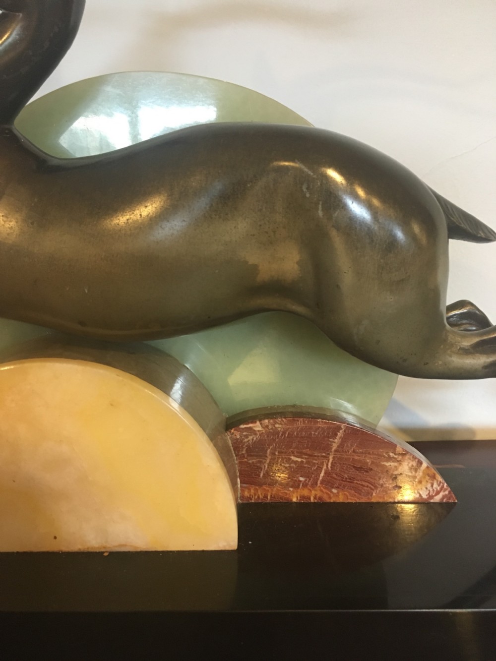 Art Deco spelter figure of an antelope  View IV