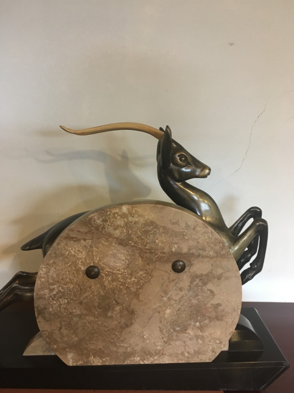 Art Deco spelter figure of an antelope  View VIII