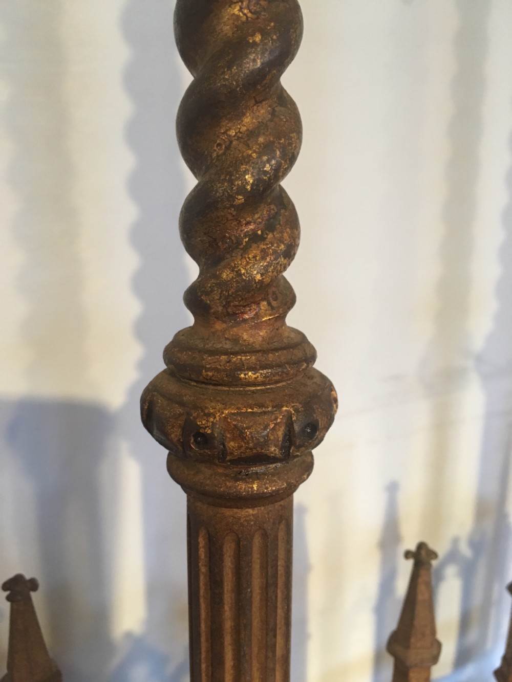 Pair of gothic style candlesticks  View VI