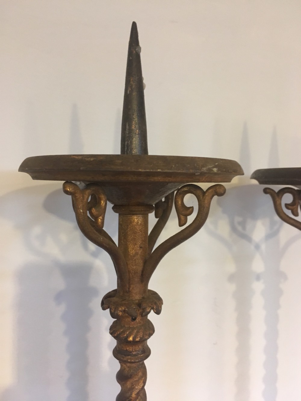 Pair of gothic style candlesticks  View VII