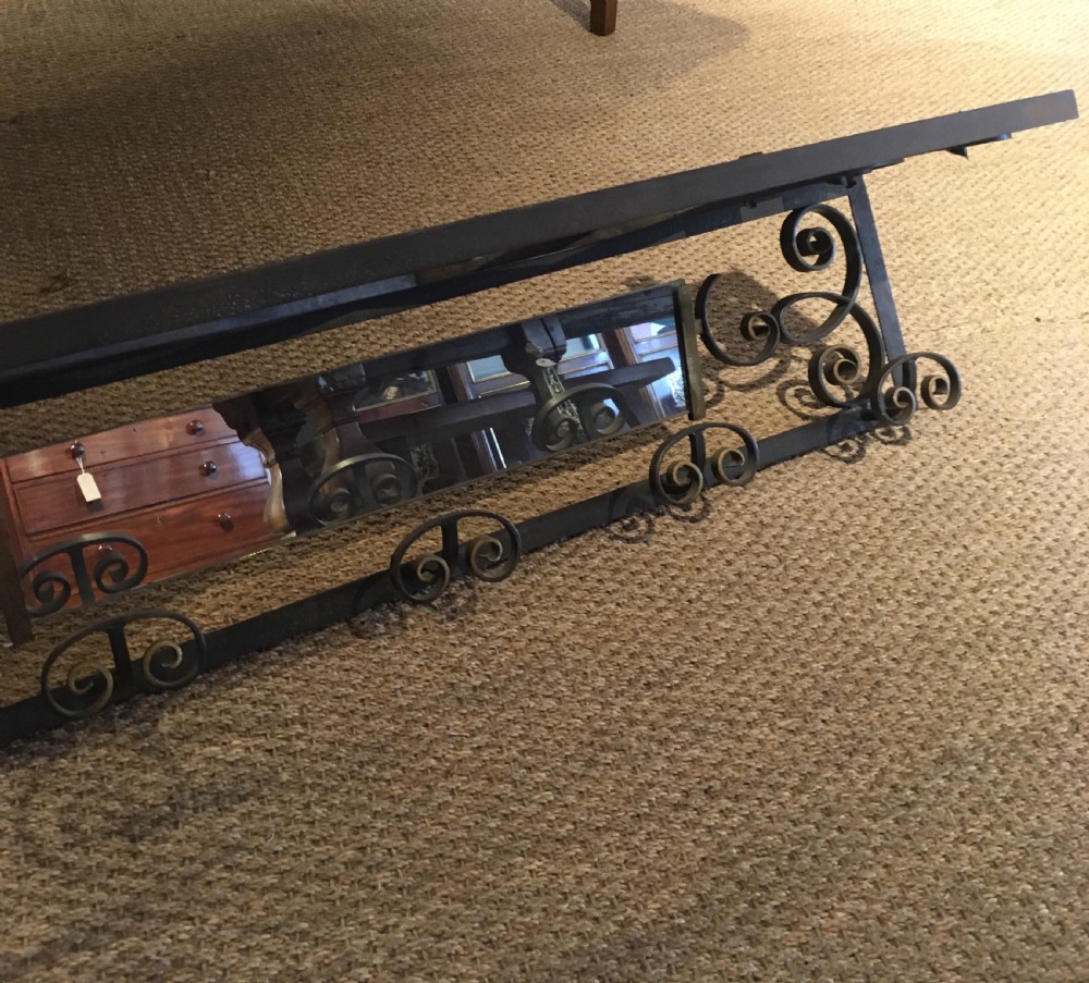 Art Deco wrought iron hat and coat rack  View VI