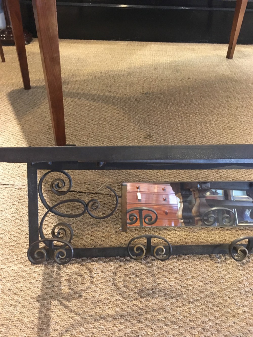 Art Deco wrought iron hat and coat rack  View VII
