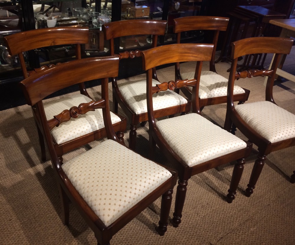 SIX VICTORIAN DINING CHAIRS View III