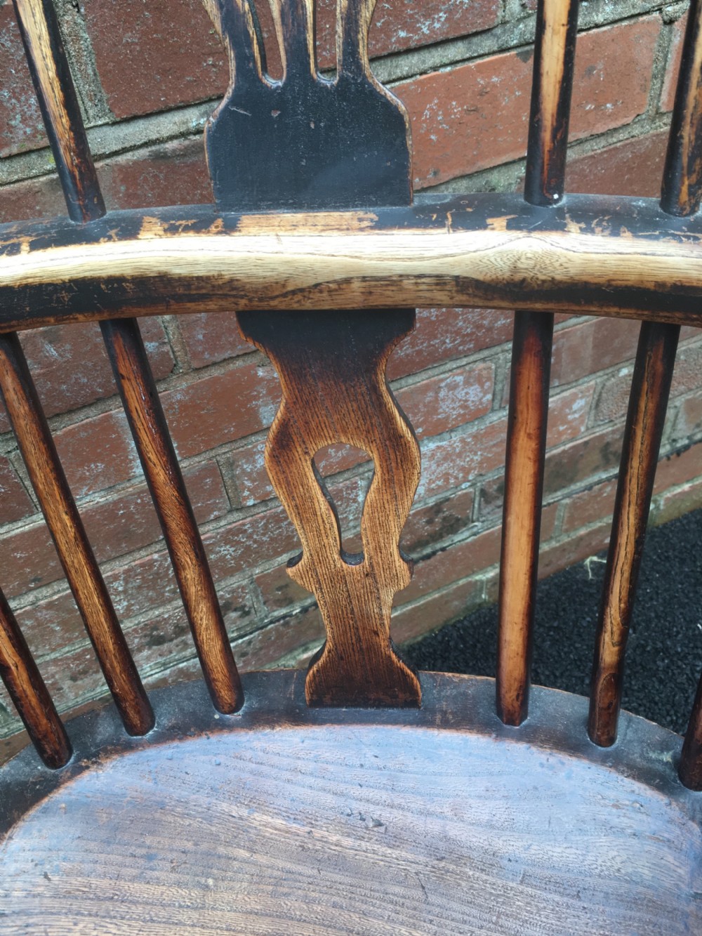 Elm Windsor chair , rockley maker  View V
