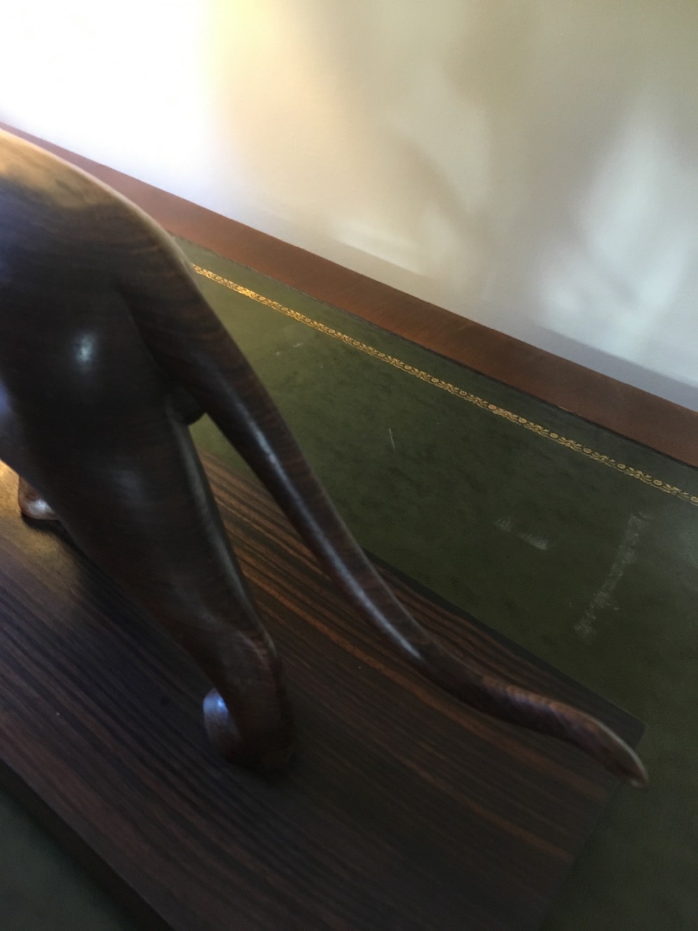Art Deco carved sculpture of a panther  View XI