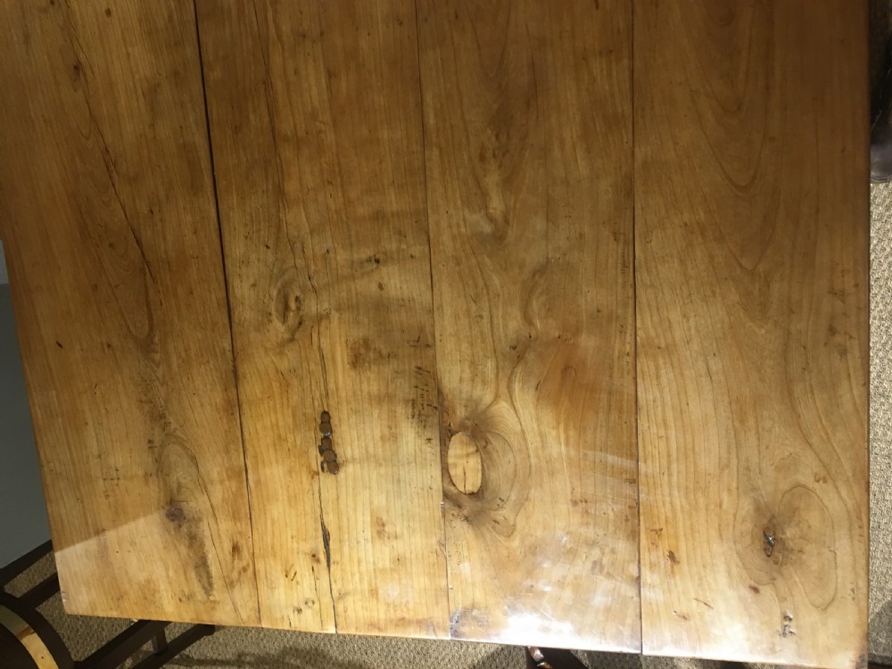 Long and wide cherrywood farmhouse table  View VIII