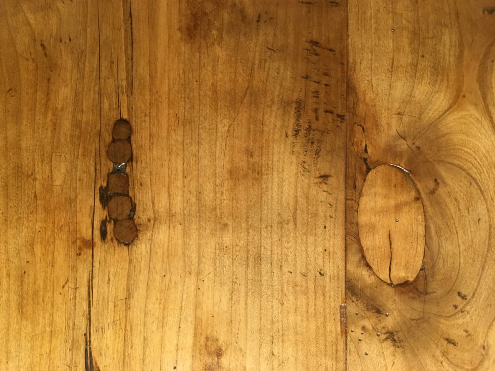 Long and wide cherrywood farmhouse table  View IX