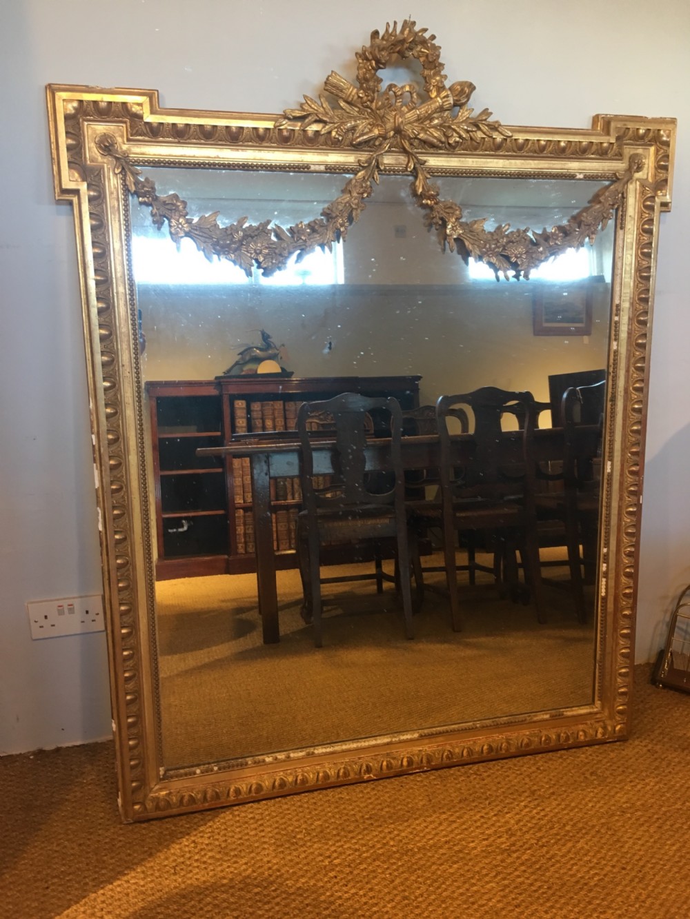 19th century gilt mirror 