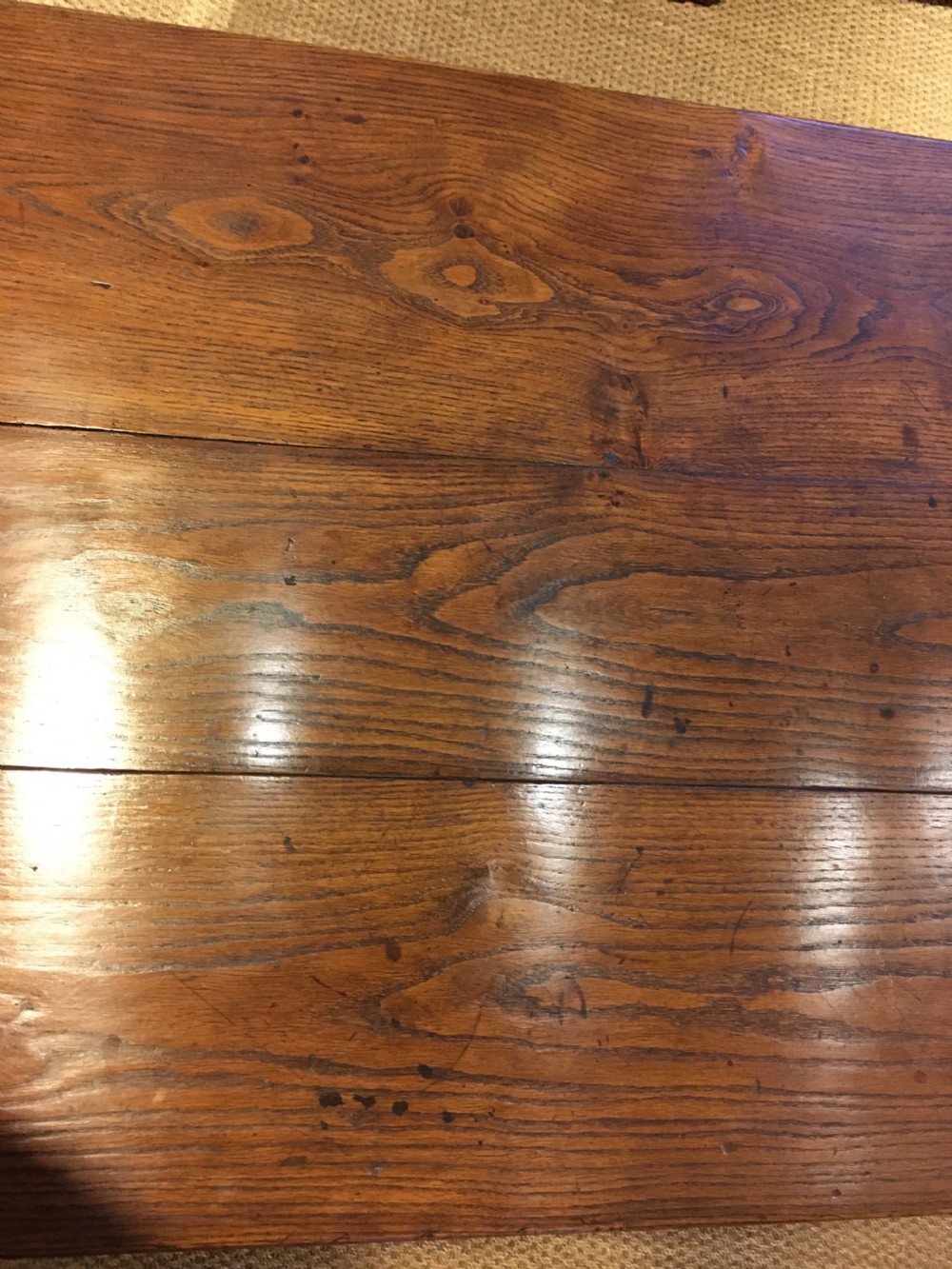 Oak farmhouse table / kitchen table / dining table  View III