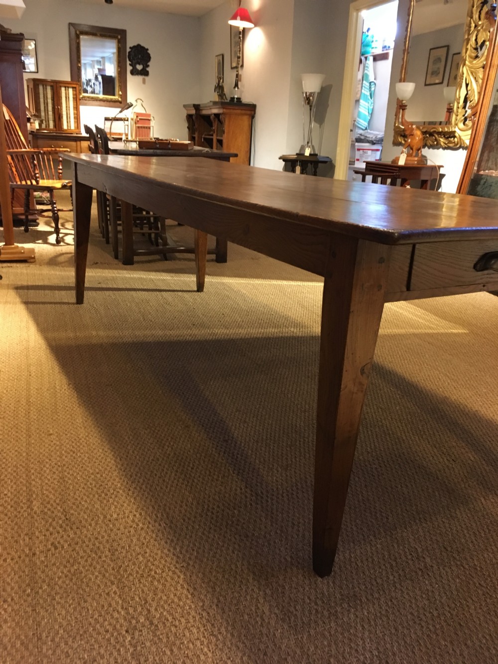 Oak farmhouse table / kitchen table / dining table  View VII