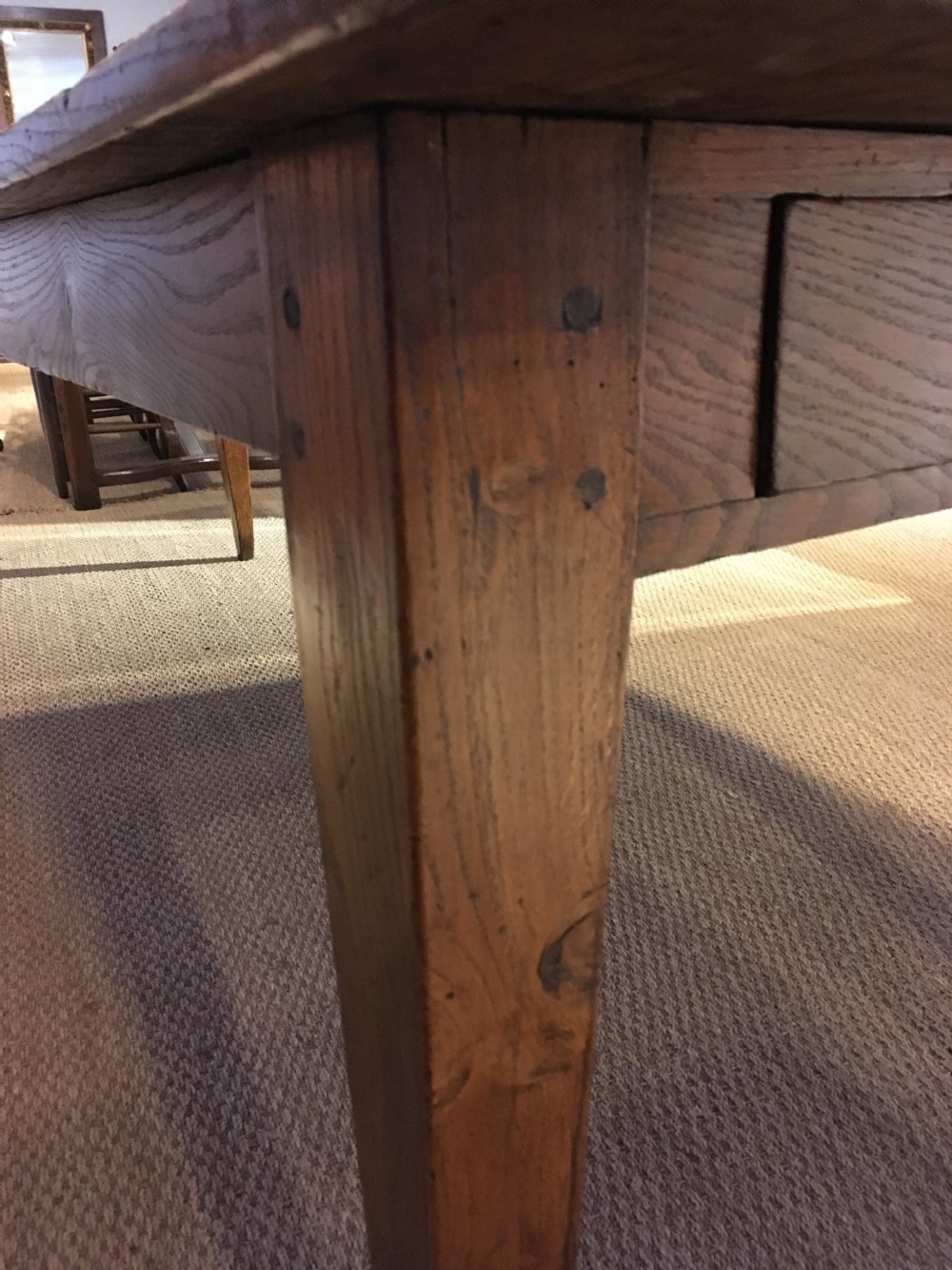 Oak farmhouse table / kitchen table / dining table  View VIII
