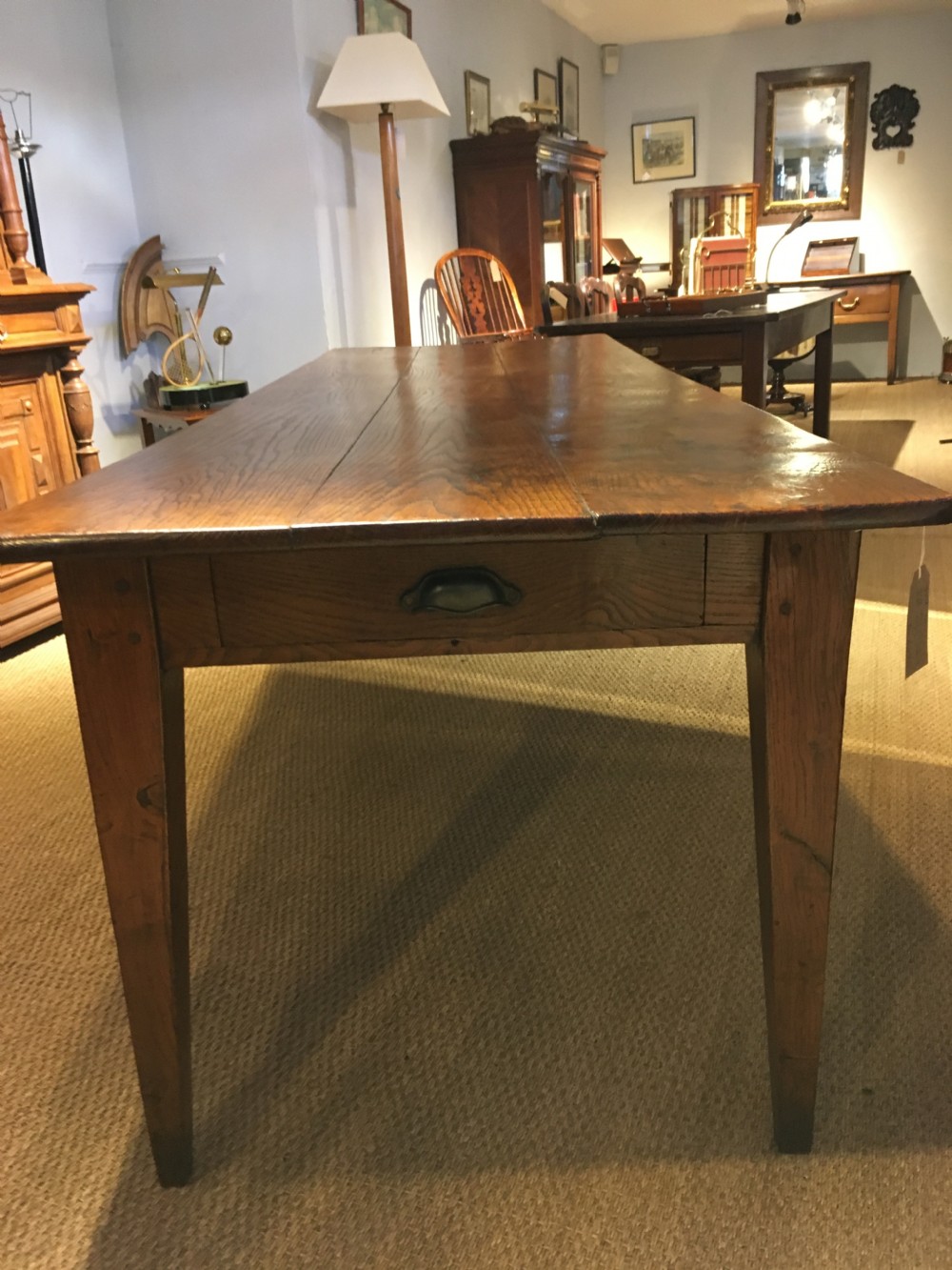 Oak farmhouse table / kitchen table / dining table  View IX