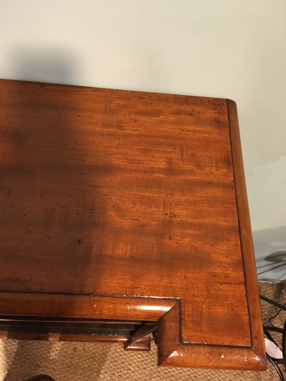 Victorian mahogany open bookcase  View VII
