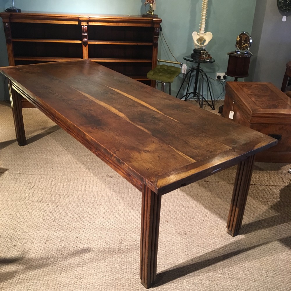 Oak farmhouse table  View II