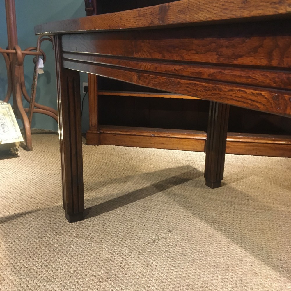 Oak farmhouse table  View X